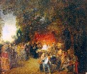 WATTEAU, Antoine The Marriage Contract oil painting